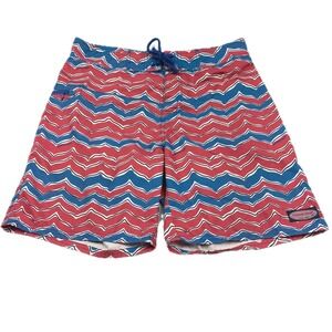 Vineyard Vines Mens‎ 32 Zig Zag Swim Trunks Quick‑Dry Drawstring Casual Beach
